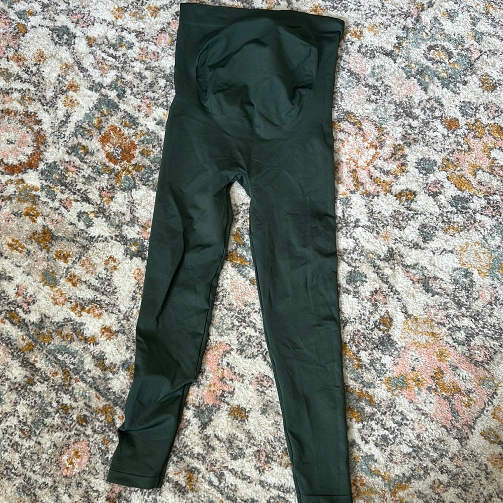 BLANQI® Everyday™ Maternity Belly Support Leggings - forest green/